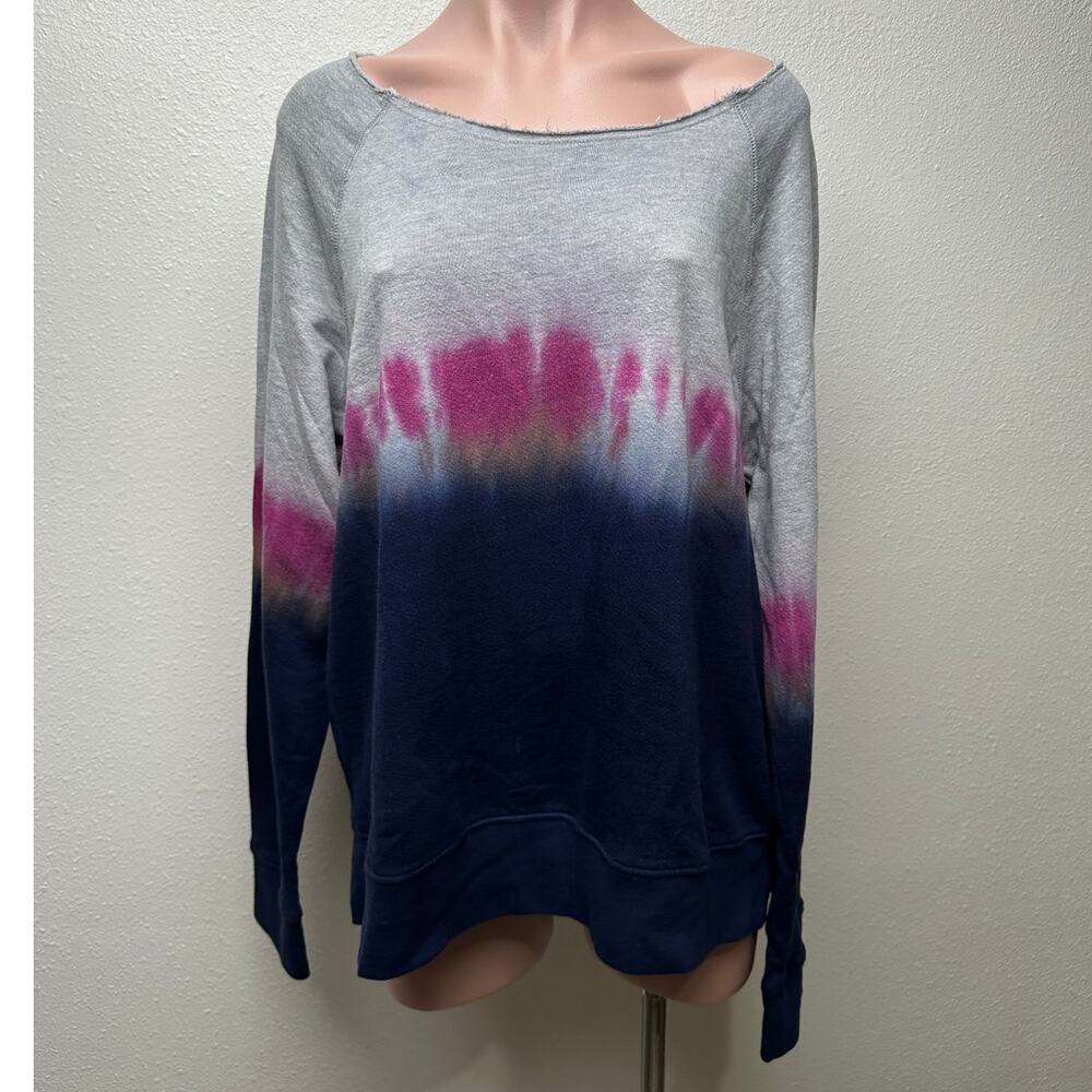 Sundry Sweater Gray Tie Dye Women US 4 Pullover